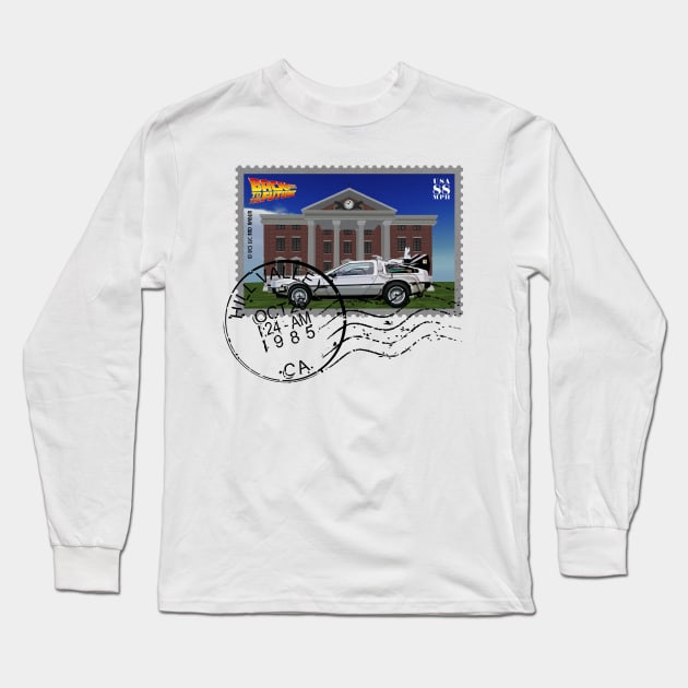 BACK TO THE FUTURE - BTTF DAY STAMP Long Sleeve T-Shirt by kooldsignsflix@gmail.com